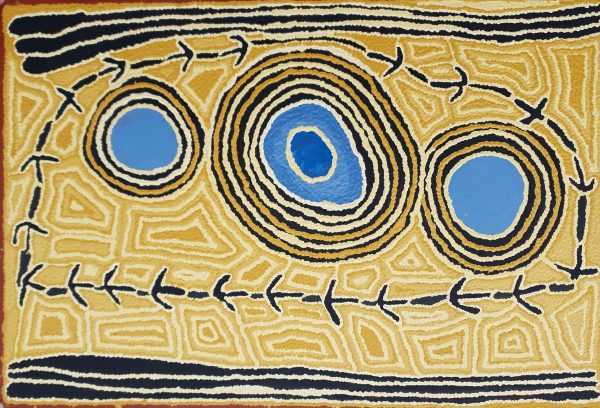 Aboriginal Art Emu Men at Warlukurritje 2005