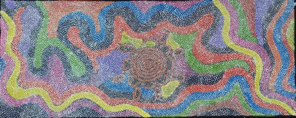 Aboriginal Art Kamperrapa 2000 152cm x 60cm