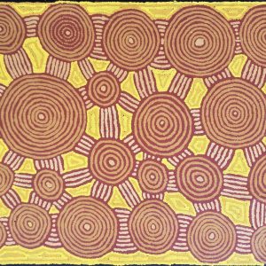 Aboriginal Art Ngaapa and Waru Tingari 2002 152cm by 91cm
