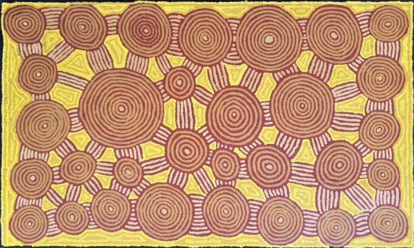 Aboriginal Art Ngaapa and Waru Tingari 2002 152cm by 91cm