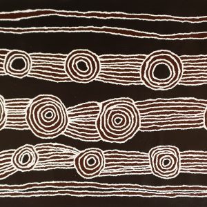 Aboriginal Art Rain Making at Walukurritje 2008 152cm by 91cm