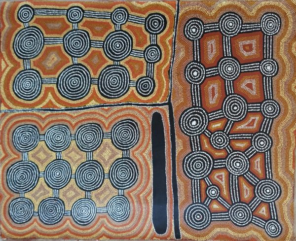 Aboriginal Art Tingari at Warilutjana 2009 152cm by 121cm