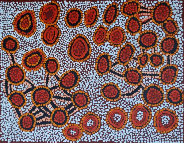 Aboriginal Art Women’s Ceremony at Marrapinti 2010 71cm by 56cm